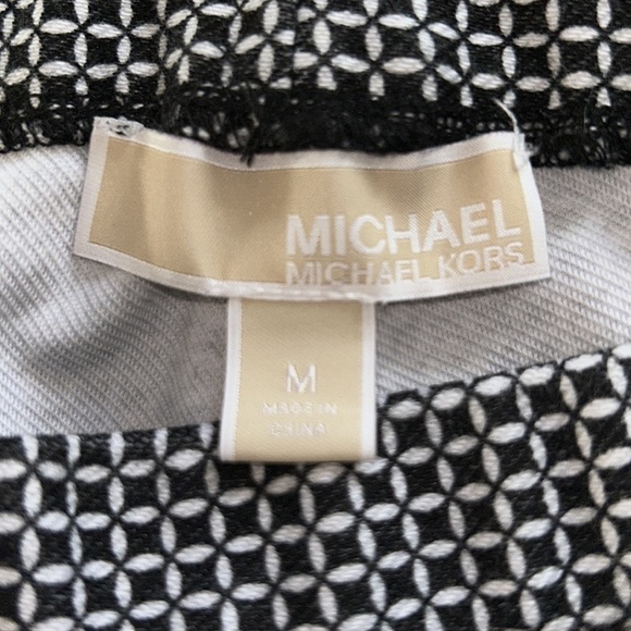 Michael Kors Geometric Patterned Leggings Size Medium - Picture 5 of 5